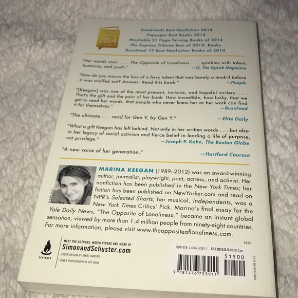 The Opposite of Loneliness: Essays and Stories NEW - Picture 3 of 5